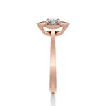 Pierścionek z różowego złota z diamentami AJPZ_136